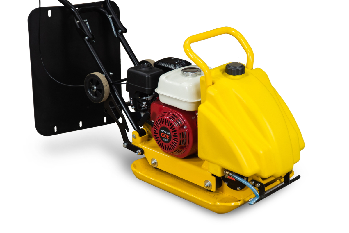 Виброплита 85 кг, 13кН (Honda) бак, коврик, колесный комплект TOR T-80