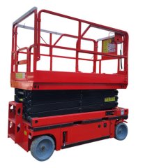 Подъемник ножничный самоходный с выдвижной платформой 450 кг 8/10м TOR AMSL0810 Li-ion DC аккумуляторный