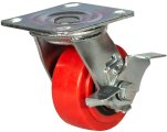 Колесо большегрузное поворотное  с тормозом 100 мм - SCpnb 42