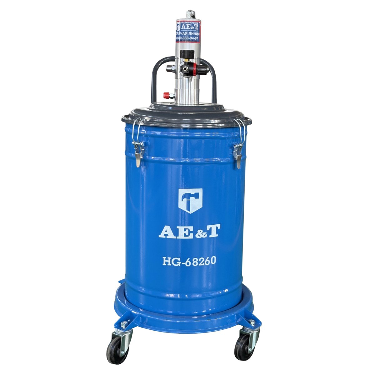 Солидолонагнетатель пневматический 60л HG-68260 AE&T