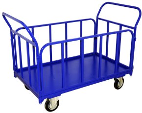 Платформенная тележка с трубчатыми бортами ТБ 2