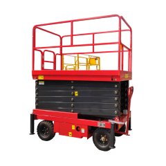 Подъемник ножничный самоходный аккумуляторный 500 кг, 6/8 м, 24/59 В/Ач TOR SJY-0,5-6 DC (G)