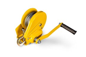 Лебедка ручная барабанная  с тросом  810кг  20м стальной корпус TOR BHW