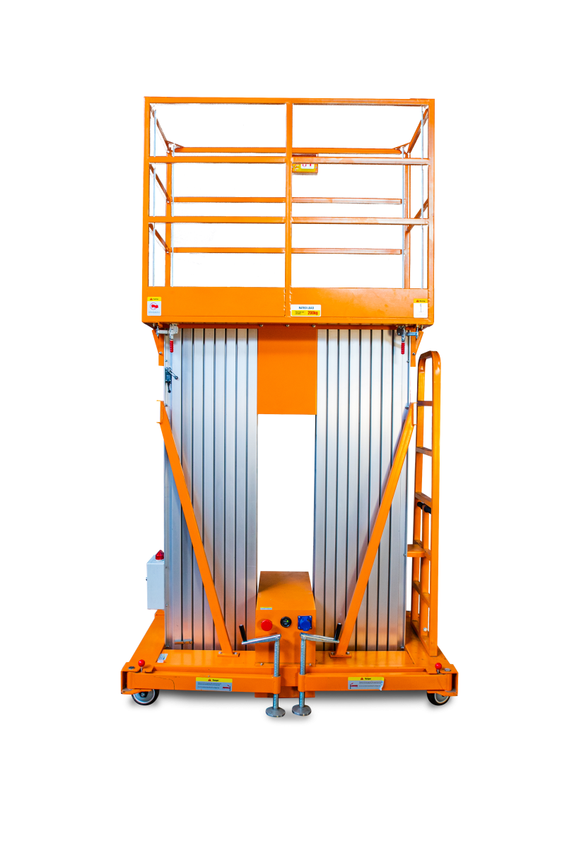 Подъемник мачтовый аккумуляторный 200 кг, 8/10 м, 24/80 В/Ач TOR GTWY8-200S DC 2-мачтовый