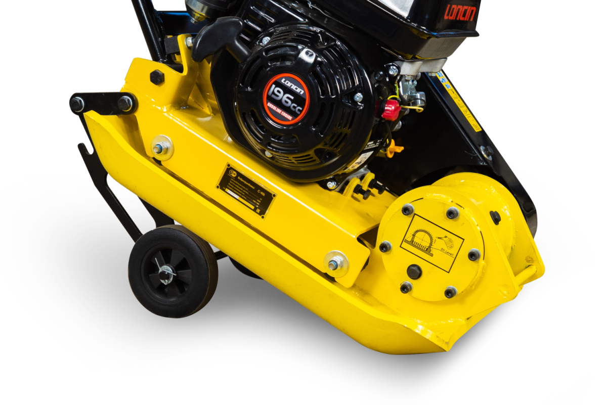 Виброплита 80 кг, 16кН (Loncin) без бака, колесный комплект TOR C-90L