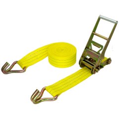 Стяжной ремень с крюками для крепления груза 5,0/10,0 т, L=15 м, ширина 75 мм