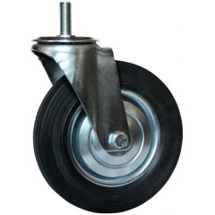 Колесо промышленное поворотное с болтом М12 125 мм - SCt 55