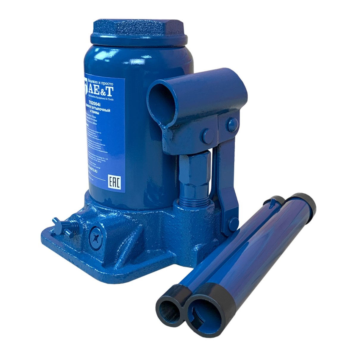 Домкрат бутылочный двухштоковый T02004i AE&T 4т