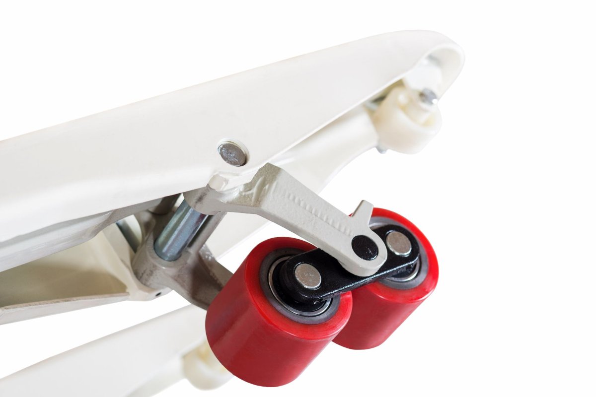 Гидравлическая тележка (рокла) ACR-P, 2,5 т, Вилы: 1150 X 550, СибТаль, полиуретановые колеса