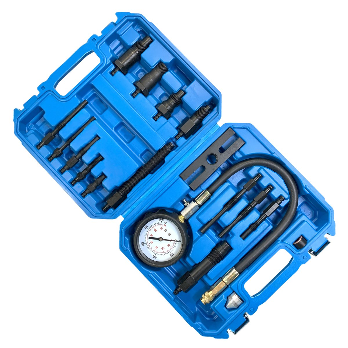 Компрессометр дизельный 0-1000PSI и 0-70атм с адаптерами для всех дизелей в мире TA-G1011 AE&T