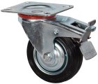 Колесо промышленное поворотное с тормозом 200 мм - SCb 80