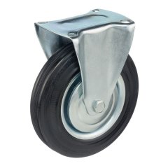 Колесо неповоротное Стелла-техник 4002-200 диаметр 200мм, грузоподъемность 185кг, резина, металл