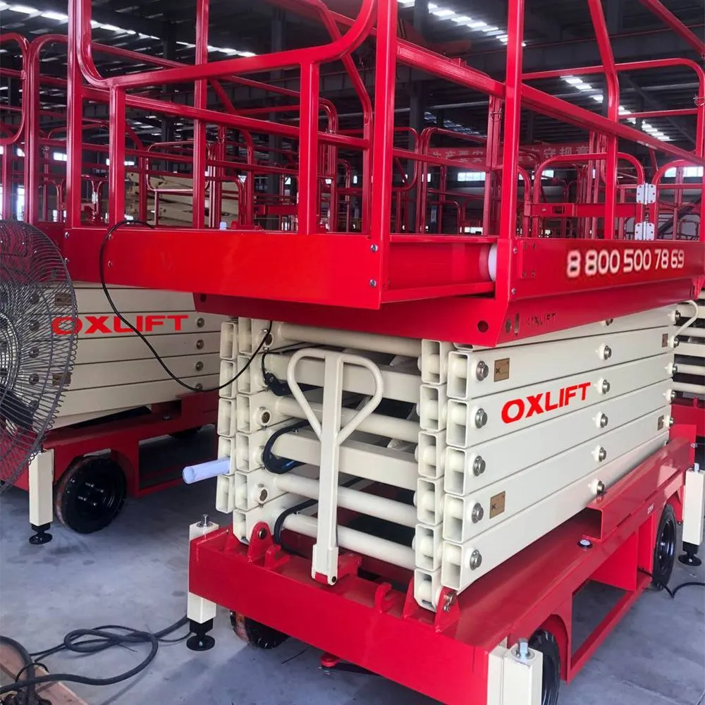 Ножничный Подъемник Передвижной OXLIFT QX-050-110 11000 мм 500 кг с выдвижной платформой