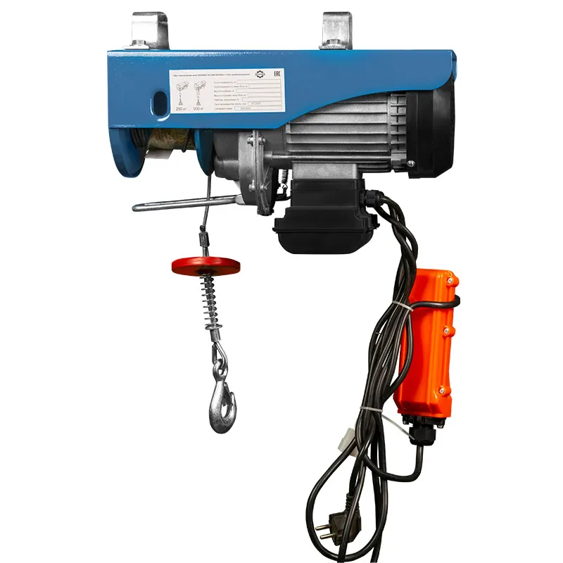 Мини электрическая таль комбинированная GEARSEN PA 220В, 125/250кг, 12/6м