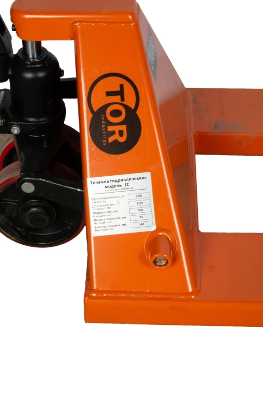 Тележка гидравлическая 2000 кг 1150 мм полиуретановые колеса TOR JC