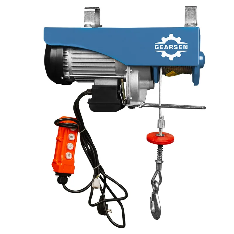 Мини электрическая таль комбинированная GEARSEN PA 220В, 125/250кг, 12/6м